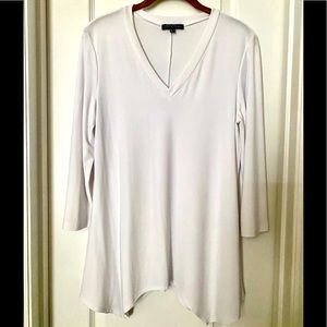 SLINKY BRAND tunic top, White, size S